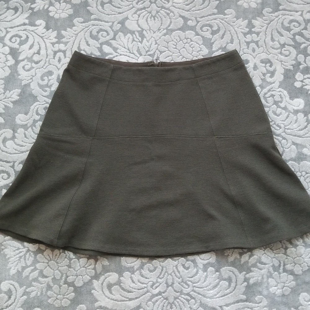 LOFT army green skirt